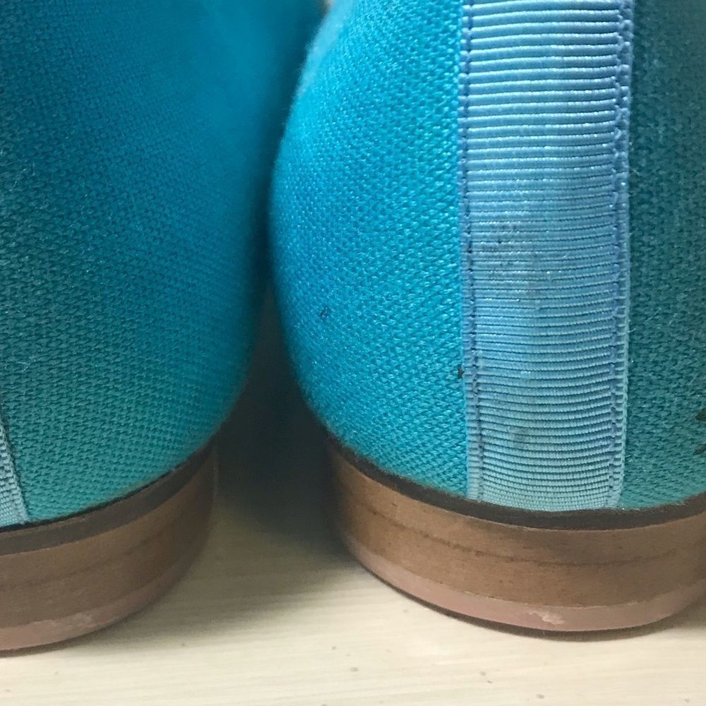 Jon Josef Pineapple Turquoise Linen Flat-5.5 - Picture 4 of 8